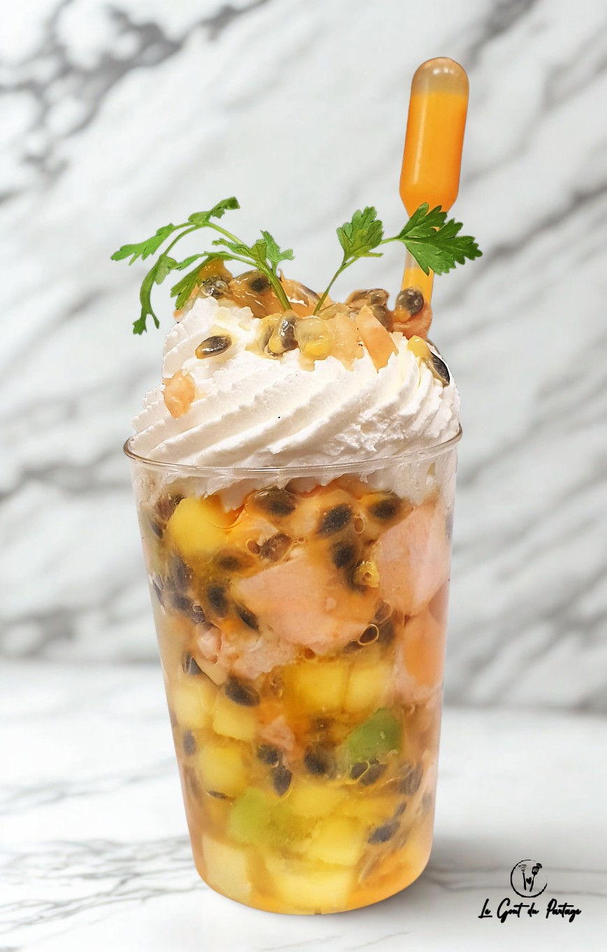  Verrine saumon avocat mangue passion