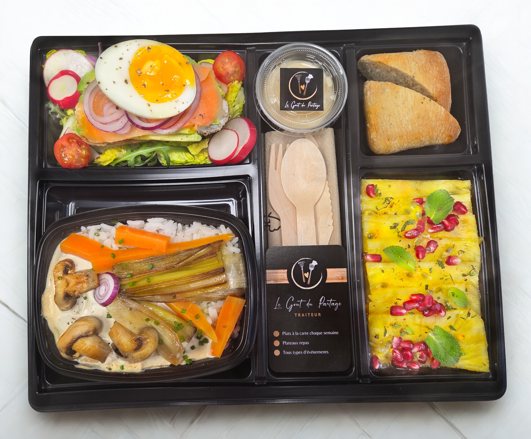  Plateau repas blanquette de volaille chaude