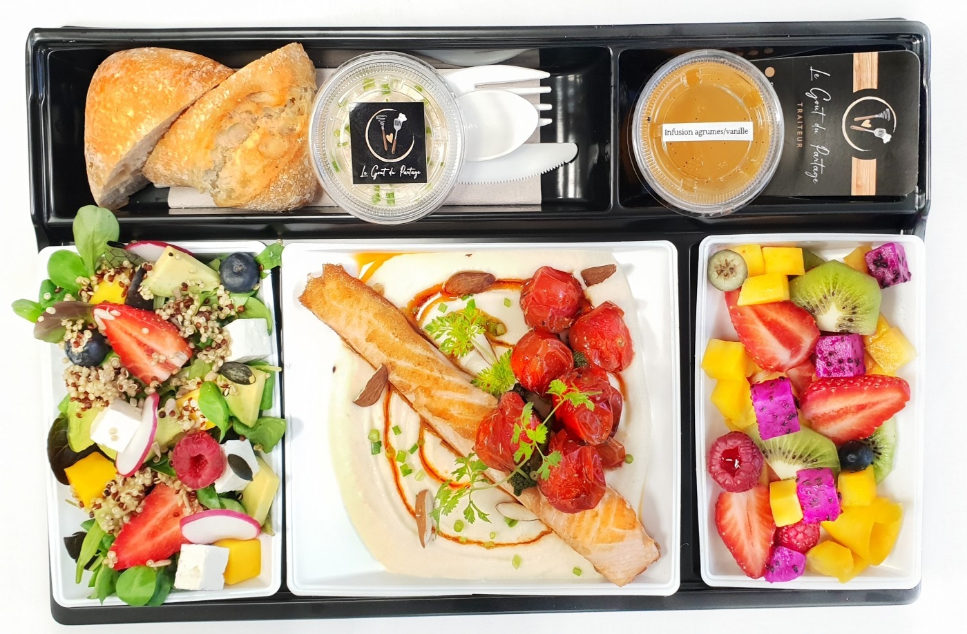  Plateau repas saumon