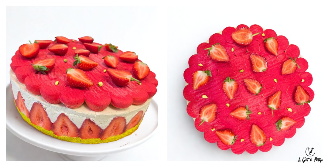  Fraisier vanille pistache