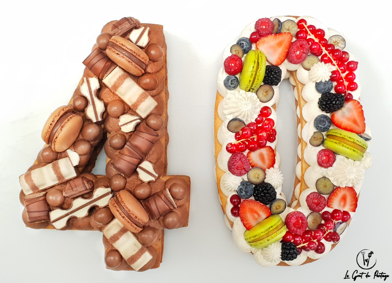  Number cake kinder bueno fruits rouges